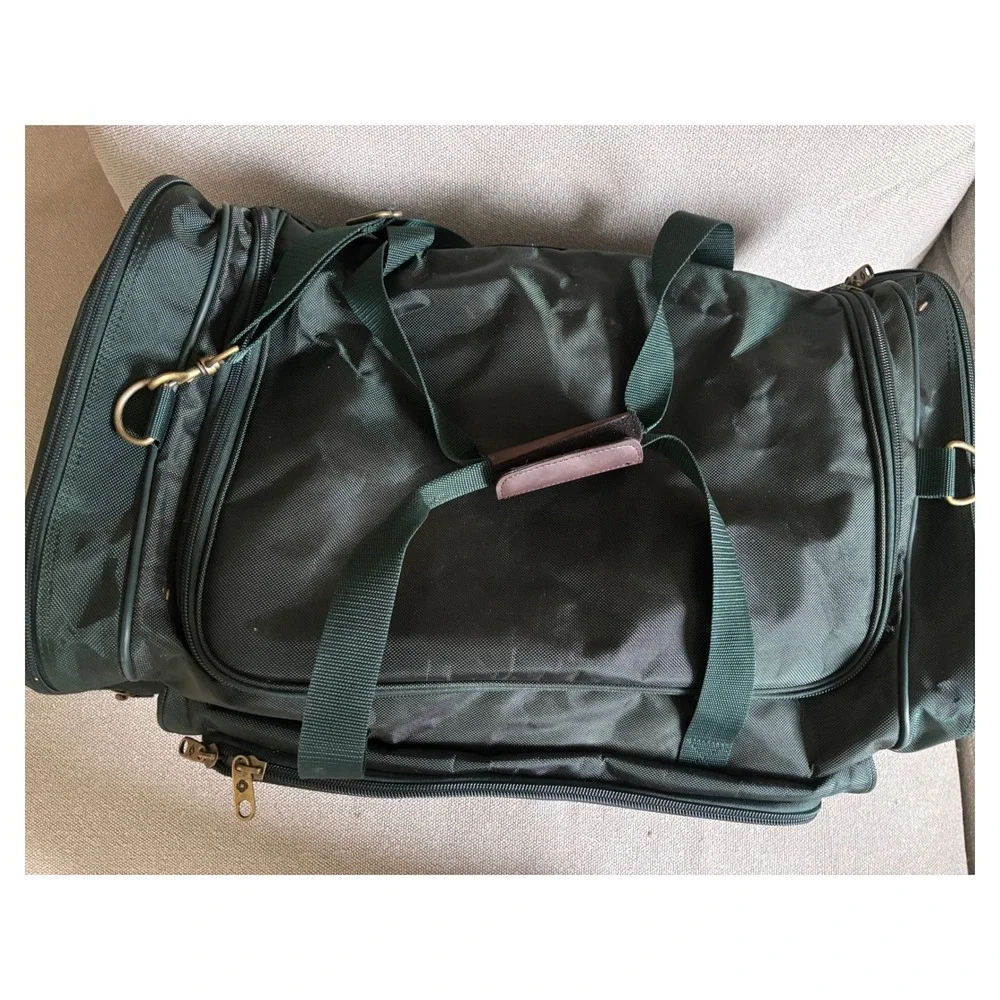 Samsonite Duffel Bag Forest Green Ballistic Nylon Travel Weekend